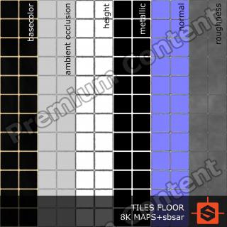 PBR Texture of Tiles Floor